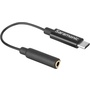 Saramonic 3.5mm TRS Female to USB Type-C Adapter Cable for Mono/Stereo Audio to Android
