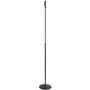 Gravity Microphone Stand with Round Base and One-Hand Clutch