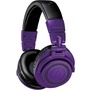 Audio-Technica ATH-M50x BT Wireless Over-Ear Headphones (Purple & Black)