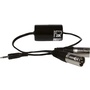 Audac TR2080 Stereo Groundloop Isolator 3.5mm Jack Male - 2 X XLR Male