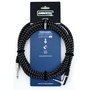 Ambertec AMB0-QR2-I1-060 Guitar Cable REAN Connectors Straight/Right Angle (Vintage B&W Cloth, 6m)