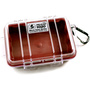 Pelican 1020 Micro Case (Red/Clear)