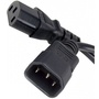 Furman ADP-10E1 10A Male IEC to 10A Female IEC (Black, 1m)