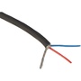 Cable Techniques DIY Premium Raw Cable for Low-Profile Connectors (Black, 3.2mm OD, 2 Conductors)