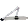 StarTech 9-Pin Serial Male to 10-Pin Motherboard Header Slot Plate (40.6, Gray)