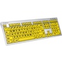 LogicKeyboard Large Print ALBA Mac Pro American English Keyboard (Black on Yellow)