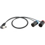 Cable Techniques Low-Profile Y-Cable for Lectrosonics SRc5P/SRb5P Receivers (60.9cm)
