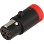 Cable Techniques CT-LPS-TA5-R LPS Low-Profile TA5F Connector (Red)