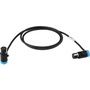 Cable Techniques Low-Profile TA3F to TA5F Adapter Cable (60.9cm, Blue Caps)