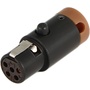 Cable Techniques CT-LPS-TA5-S LPS Low-Profile TA5F Connector (Brown)
