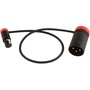 Cable Techniques CT-LPS-3TMX Low-Profile TA3F to LXPXLR-3M Cable (30.4cm, Red)