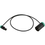Cable Techniques CT-LPS-3TMX Low-Profile TA3F to LXPXLR-3M Cable (45.7cm, Green)