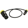 Cable Techniques CT-LPS-FX3T-12Y Low-Profile LPXLR-3F to TA3F Cable (30.4cm, Yellow)