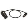 Cable Techniques CT-LPS-FX3T-12W Low-Profile LPXLR-3F to TA3F Cable (30.4cm, White)