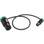 Cable Techniques CT-LPS-FX3T-12G Low-Profile LPXLR-3F to TA3F Cable (30.4cm, Green)