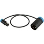 Cable Techniques CT-LPS-3TMX Low-Profile TA3F to LXPXLR-3M Cable (30.4cm, Blue)