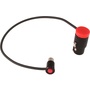 Cable Techniques CT-LP-LT-10R XLR 3-Pin Female to TA5F Cable (24.5cm, Red Caps)