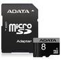Adata Class 4 Micro SDHC Card 8GB With Adapter