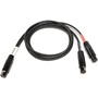Cable Techniques CT-PT3LT2-24 - TA3F to 2x TA5F Connectors Cable (60.9cm)