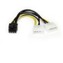 LP4 to 8 Pin PCI Express Video Card Power Cable Adapter (15.2cm)