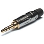 Amphenol K-Series 3.5 mm 3-Pole Stereo Phone Plug Connector with Gold-Plated Contacts