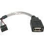 StarTech USB A Female to USB Motherboard 4-Pin Header Adapter (15.2cm)