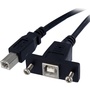 StarTech Panel Mount USB Cable B to B - F/M (0.9m)