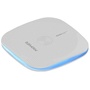 PROMATE AuraPad-4 Ultra-Fast 10W Wireless Slim Charging Pad with LED Light (White)
