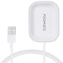 PROMATE AuraPod-1 5W Anti-Slip Qi Wireless Charging Dock for Apple Airpods (White)
