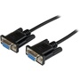 StarTech DB9 RS232 Null Modem Cable FF (Black, 1m)