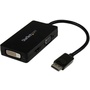 StarTech 3-in-1 DisplayPort to VGA/DVI/HDMI Travel Converter (Black)