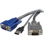 StarTech Ultra-Thin USB VGA 2-in-1 KVM Cable (3m)