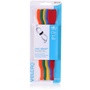VELCRO ONE-WRAP Reusable Hook & Loop Cable Ties (25 x 200mm, Multicolour 5 pack)