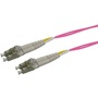 DYNAMIX Multimode 50u LC/LC OM4 Duplex Fibre Lead (1.5m, Raspberry)