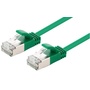 DYNAMIX Cat6A S/FTP Slimline Shielded 10G Patch Lead (Green, 1m)