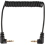Kopul CMX-RC30 Right-Angle Coiled Stereo Mini Cable (Black, 20 to 76cm)