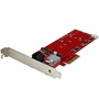 StarTech 2x M.2 NGFF SSD RAID Controller Card plus 2x SATA III Ports