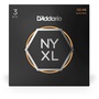 D'Addario NYXL1046 Nickel Wound Electric Strings - .010-.046 Regular Light (3 Pack)