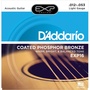 D'Addario EXP16 - Coated Phosphor Bronze Light Acoustic Strings - .012-.053 Light Gauge