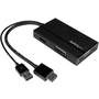StarTech 3-in-1 Travel Adapter - HDMI to DisplayPort, VGA or DVI