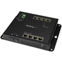 StarTech Industrial 8 Port Gigabit Ethernet Switch 8x RJ45 Ports + 2 SFP Ports