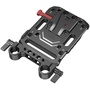 SmallRig V-Lock Battery Plate with 15mm LWS Rod Clamp