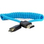 Kondor Blue Coiled Mini-HDMI to HDMI Cable (12 to 24")