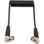 Elvid Coiled SDI Cable RG-179 (60cm Extended Length)