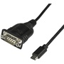StarTech USB C to RS232 Serial Adapter (Black, 40cm)