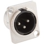 Adam Hall Chassis Connector XLR Male D-Type