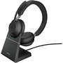 Jabra Evolve2 65 Stereo Wireless On-Ear Headset with Stand (Microsoft Teams, USB Type-C)