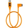 Tether Tools TetherPro USB 3.1 Gen 1 Type-A to Micro-B Right Angle Adapter Cable (Orange, 50cm)