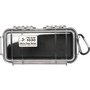 Pelican 1030 Micro Case (Black/Clear)