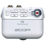 Zoom F2 Ultracompact Portable Field Recorder with Lavalier Microphone (White)